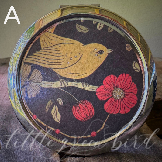 Vintage Beauty Compact Mirror